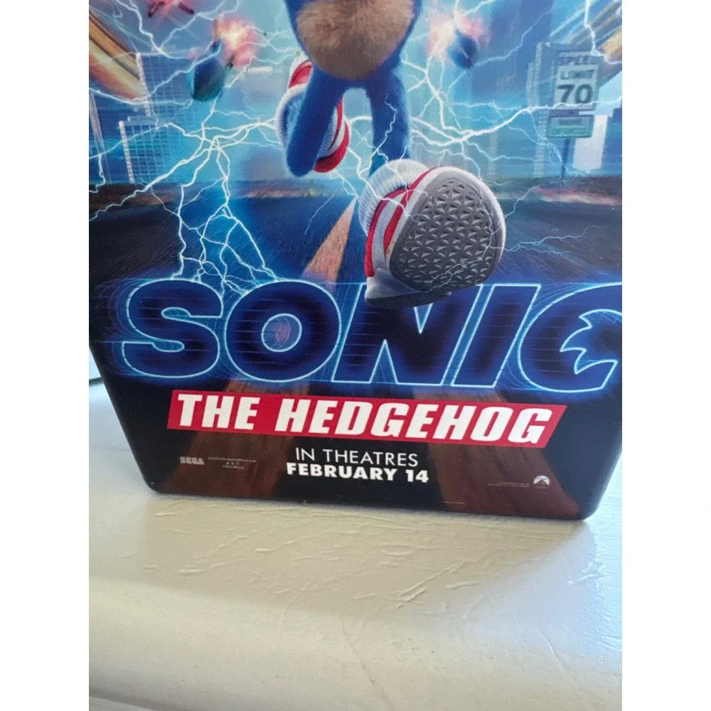 Sonic the Hedgehog Movie Promo Popcorn Bucket Commemorative Square